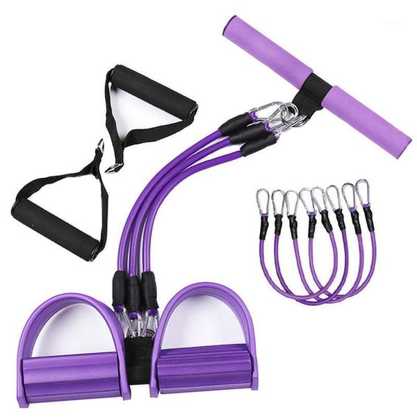 accessories 3 tube elastic fitness resistance bands exercise equipment y disassembled pilates yoga sit up pull rope1