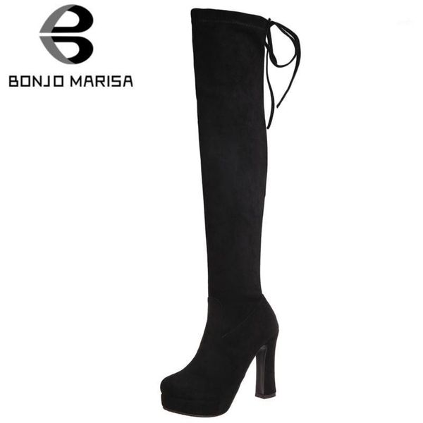 boots bonjomarisa ladies street thigh high elegant flock over the knee women heels platform shoes1, Black
boots bonjomarisa ladies street thigh high elegant flock over the knee women heels platform shoes1, Black