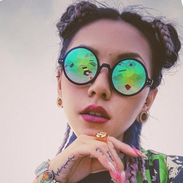 sunglasses vintage round electronic concert bar show cosplay cool colorful sun glasses mosaic glass, White;black
sunglasses vintage round electronic concert bar show cosplay cool colorful sun glasses mosaic glass, White;black