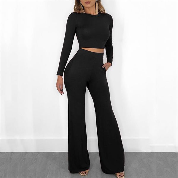 мода pure color женщины из двух частей установить elegant crop top 2 шт набор женщины широкие ноги длинные брюки костюмы, Gray
мода pure color женщины из двух частей установить elegant crop top 2 шт набор женщины широкие ноги длинные брюки костюмы, Gray