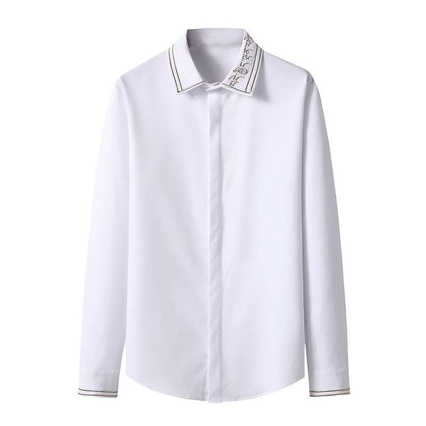 big and tall size men's regular fit dress shirts lay down button tuxedo shirt turn down collar long sleeve streetwear clothing, White;black
big and tall size men's regular fit dress shirts lay down button tuxedo shirt turn down collar long sleeve streetwear clothing, White;black