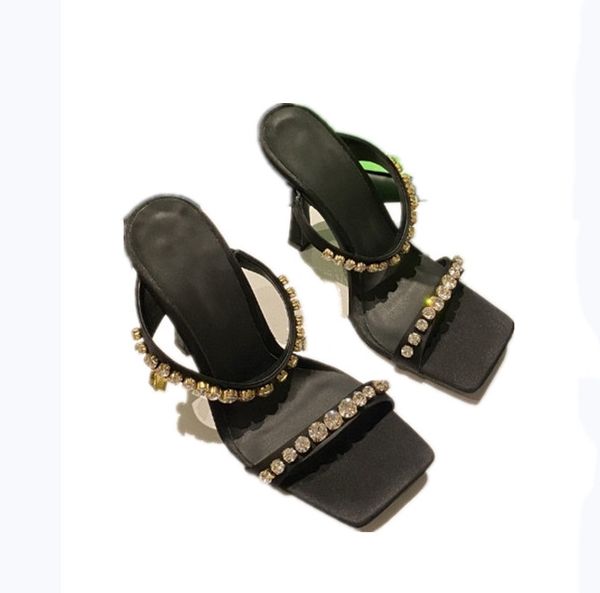 fashion and trendy master brand high-heeled sandals stiletto square head with diamond decoration formal dress casual banquet beach green pin, Black
fashion and trendy master brand high-heeled sandals stiletto square head with diamond decoration formal dress casual banquet beach green pin, Black