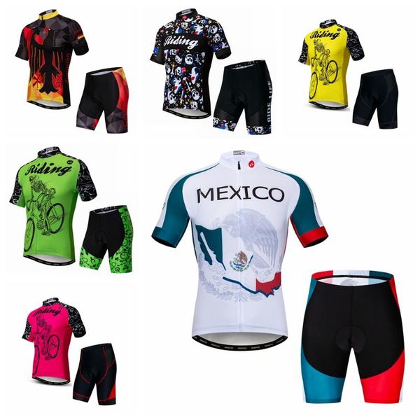 racing sets 2021 team pro cycling jersey 9d gel bike shorts suit mtb ropa ciclismo mens summer bicycling maillot culotte clothing, Black;blue
racing sets 2021 team pro cycling jersey 9d gel bike shorts suit mtb ropa ciclismo mens summer bicycling maillot culotte clothing, Black;blue