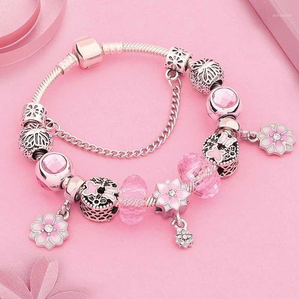 charm bracelets leabyl arrival pink flower butterfly & bangles cute enemal cherry blossoms diy crystal beads bracelets1, Golden;silver
charm bracelets leabyl arrival pink flower butterfly & bangles cute enemal cherry blossoms diy crystal beads bracelets1, Golden;silver
