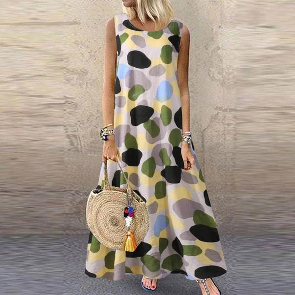 casual dresses summer boho women fashion loose dress ladies retro printed o-neck sleeveless long beach #3, Black;gray
casual dresses summer boho women fashion loose dress ladies retro printed o-neck sleeveless long beach #3, Black;gray