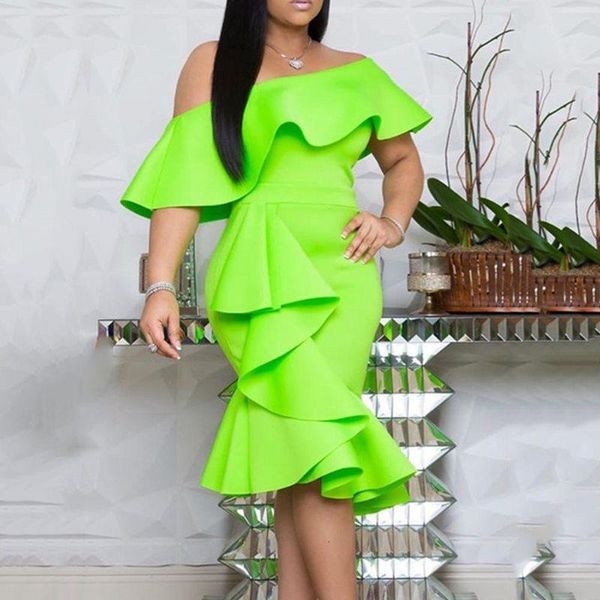 green women dress ruffles off shoulder elegant women midi dresses 2019 female african party dress, Black;gray
green women dress ruffles off shoulder elegant women midi dresses 2019 female african party dress, Black;gray