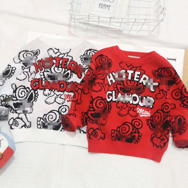 2020 autumn korean boys' and children's girls' knitting cartoon jacquard sweater, Blue
2020 autumn korean boys' and children's girls' knitting cartoon jacquard sweater, Blue