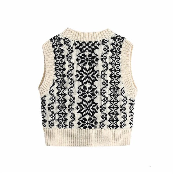 new printed white knitting woman 2021 winter buttoned v neck sleeveless cropped sweater vest women waistcoat lg3k, White;black
new printed white knitting woman 2021 winter buttoned v neck sleeveless cropped sweater vest women waistcoat lg3k, White;black