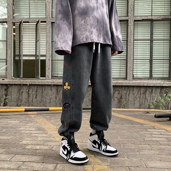 brim 2021 men's pants spring and winter new fashion wild embroidery hare male breeches zbbc, Blue
brim 2021 men's pants spring and winter new fashion wild embroidery hare male breeches zbbc, Blue