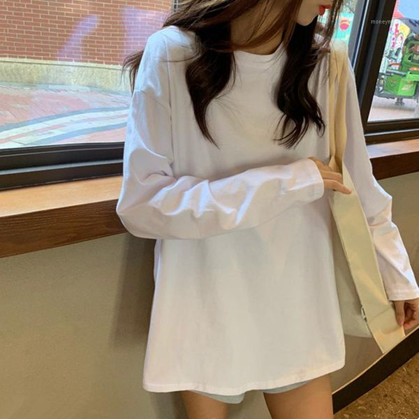 foreign style autumn and winter long sleeve t-shirt women's loose 2020 new spring and autumn joker white base shirt clothes1
foreign style autumn and winter long sleeve t-shirt women's loose 2020 new spring and autumn joker white base shirt clothes1