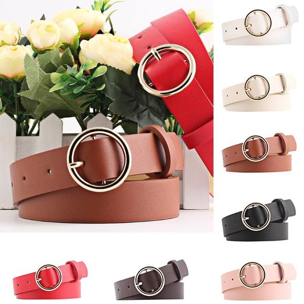 2020 new female fashion solid round buckle belt metal buckle casual pu belt women's simple popular personality waist accessories, Black;brown
2020 new female fashion solid round buckle belt metal buckle casual pu belt women's simple popular personality waist accessories, Black;brown