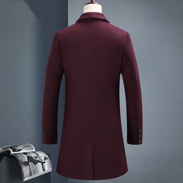 2021 winter thicken coat men fashion business high-quality wool jacket fine men's fit r1sh, Black
2021 winter thicken coat men fashion business high-quality wool jacket fine men's fit r1sh, Black