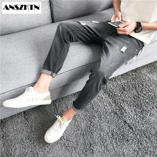 anszktn new fashion men's streetwear straight jean new styletrousers slim fit elastic jeans fashion business classic style jeans, Blue
anszktn new fashion men's streetwear straight jean new styletrousers slim fit elastic jeans fashion business classic style jeans, Blue