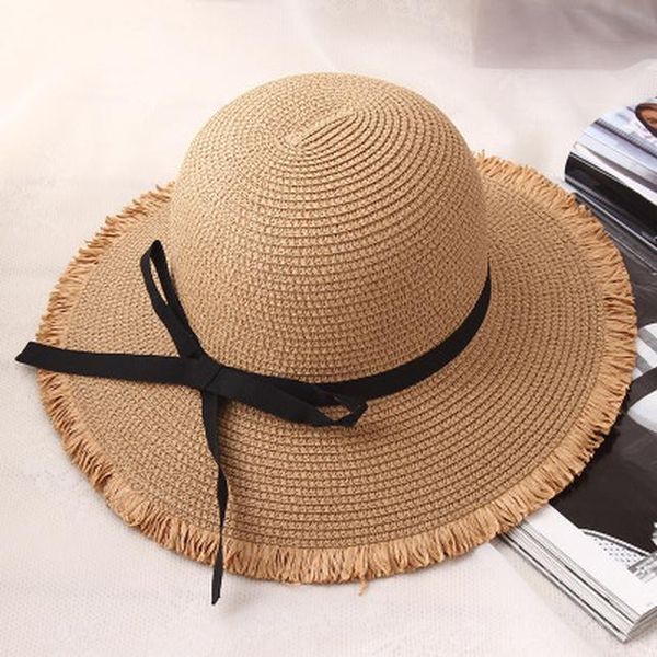 wholesale women natural wide brim straw hats fringe women plain large beach summer bow sun caps big straw cap sqccdy pingtoy, Black;white
wholesale women natural wide brim straw hats fringe women plain large beach summer bow sun caps big straw cap sqccdy pingtoy, Black;white