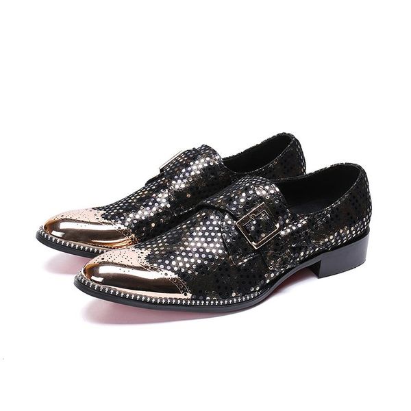 dress shoes fashion men golden toe business buckle pointed carved bullock oxford for falt party wedding, Black
dress shoes fashion men golden toe business buckle pointed carved bullock oxford for falt party wedding, Black