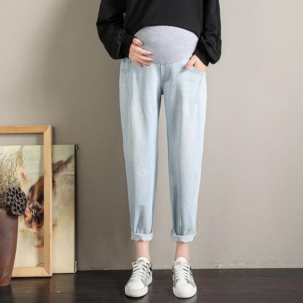 4xl size pregnant pants loose belly lift women jeans maternity pants for pregnant women high waist clothing baggy jeans, White
4xl size pregnant pants loose belly lift women jeans maternity pants for pregnant women high waist clothing baggy jeans, White