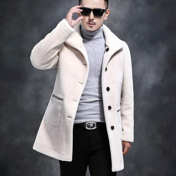 men's leather & faux wool fur coat men long fall winter man sheep shearing mens real furs two side wear suede jacket 80818 kj1122, Black
men's leather & faux wool fur coat men long fall winter man sheep shearing mens real furs two side wear suede jacket 80818 kj1122, Black