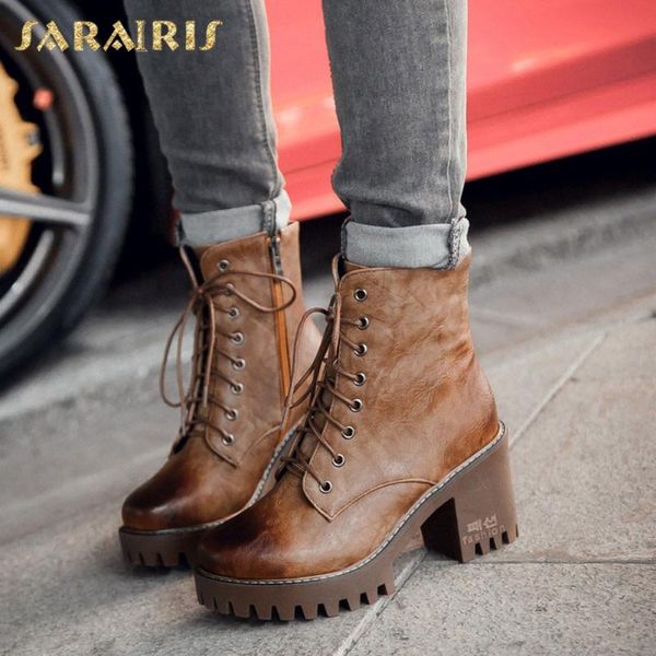 boots sarairis 2021 fashion large size 43 thick heels ankle women shoes comfy platform zip up office ladies footwear, Black
boots sarairis 2021 fashion large size 43 thick heels ankle women shoes comfy platform zip up office ladies footwear, Black