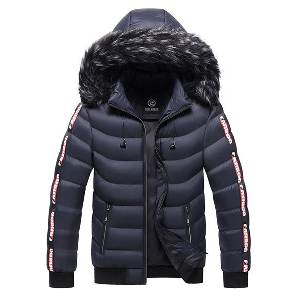 men winter hooded fur collar parka fashion brand men's warm thicken windproof hat parkas jacket new casual hoodied outwear 201204, Black
men winter hooded fur collar parka fashion brand men's warm thicken windproof hat parkas jacket new casual hoodied outwear 201204, Black