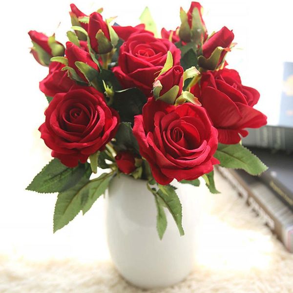 3 heads silk artificial rose flowers diy fake flower peony for home decoration wedding party christmas bridal bouquet 1bunch
3 heads silk artificial rose flowers diy fake flower peony for home decoration wedding party christmas bridal bouquet 1bunch
