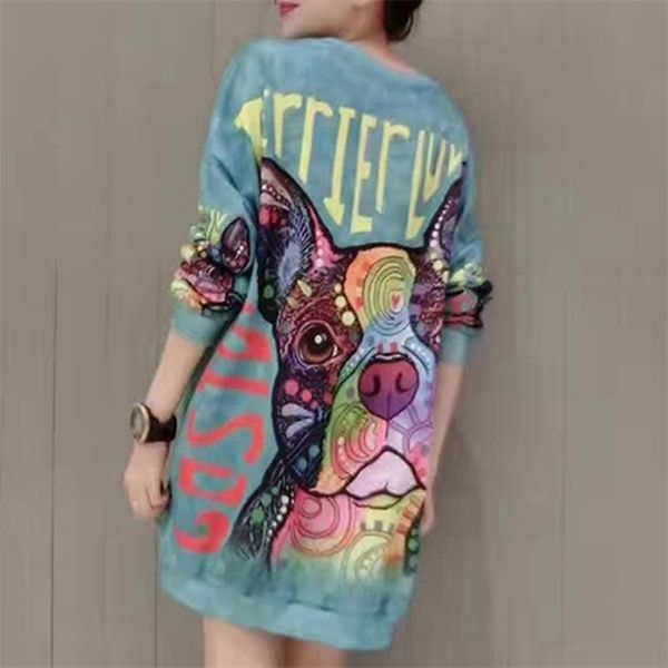 autumn casual sweatshirts women cute puppy letters dog print loose pullover o-neck long sleeve chic girls 201202, Black
autumn casual sweatshirts women cute puppy letters dog print loose pullover o-neck long sleeve chic girls 201202, Black