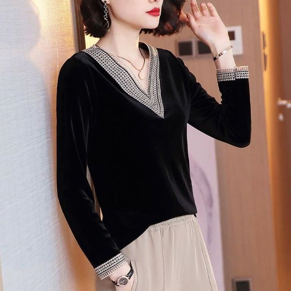 women's shirtembroidered shirtblack velvet bottomed shirt long sleeve 2020 autumn new embroidered v-neck slim shirt nqguw, White
women's shirtembroidered shirtblack velvet bottomed shirt long sleeve 2020 autumn new embroidered v-neck slim shirt nqguw, White