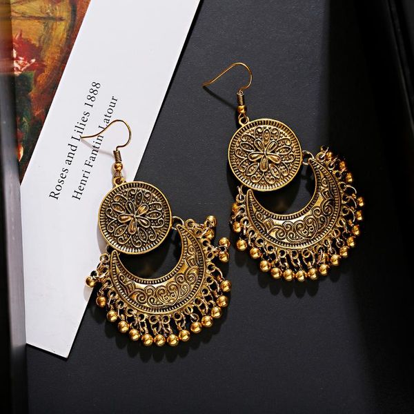 2020 retro gold round&crescent carved earrings jhumka jhumki vintage silver color tassel earrings orecchini etnici hxe082
2020 retro gold round&crescent carved earrings jhumka jhumki vintage silver color tassel earrings orecchini etnici hxe082