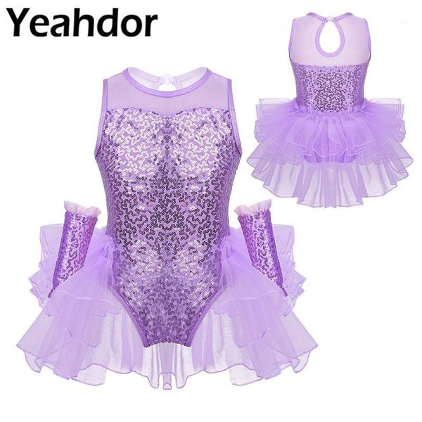 kids girls dancewear outfit shiny sequins sleeveless figure roller skating ballet dance leotard tulle splice ruffled mesh dress1, Black;red
kids girls dancewear outfit shiny sequins sleeveless figure roller skating ballet dance leotard tulle splice ruffled mesh dress1, Black;red