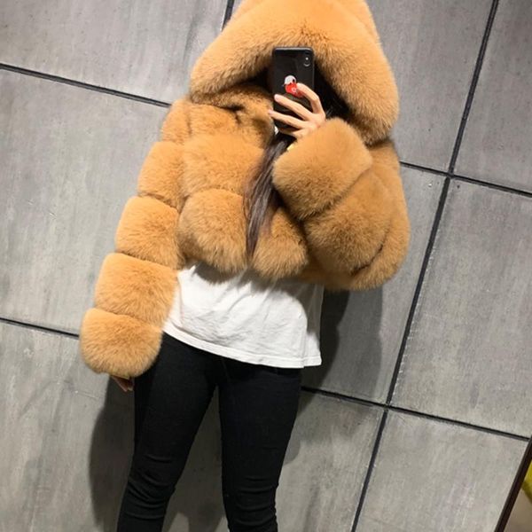 winter warm fluffy faux fur coats jackets women fake fur cropped jackets with hooded winter jacket, Black
winter warm fluffy faux fur coats jackets women fake fur cropped jackets with hooded winter jacket, Black