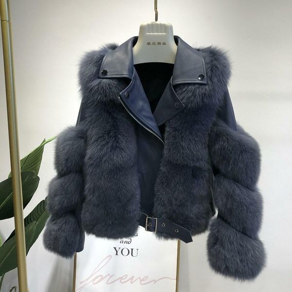 women's fur & faux fstfshion 2021 whole leather short grass splicing sheepskin coat motorcycle s, Black
women's fur & faux fstfshion 2021 whole leather short grass splicing sheepskin coat motorcycle s, Black