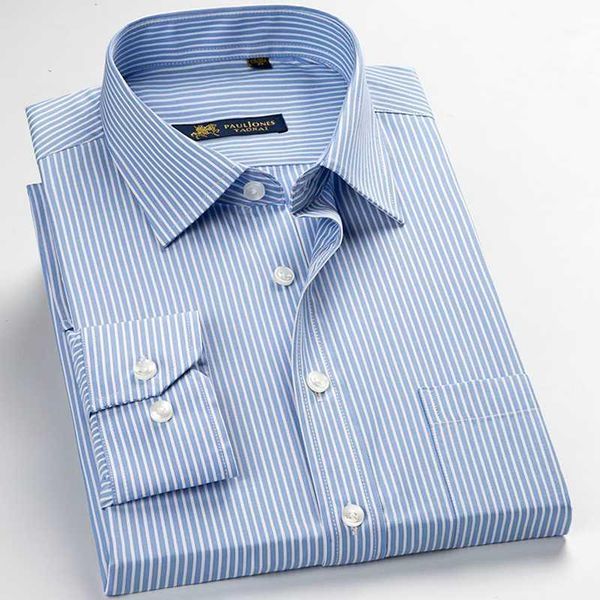 men's classic long sleeve striped dress shirts single patch pocket regular-fit formal business social thin casual blouse shirt1, White;black
men's classic long sleeve striped dress shirts single patch pocket regular-fit formal business social thin casual blouse shirt1, White;black
