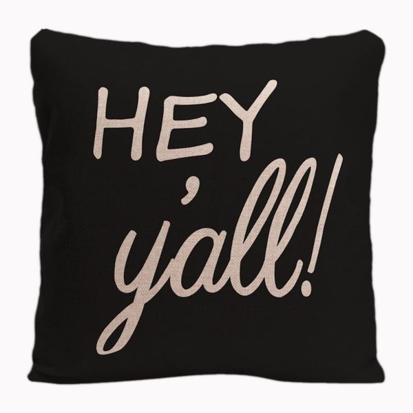 hey yall printed pillowcase cotton linen cushion cover for bed sofa car seat home decoration by lvsure 
hey yall printed pillowcase cotton linen cushion cover for bed sofa car seat home decoration by lvsure