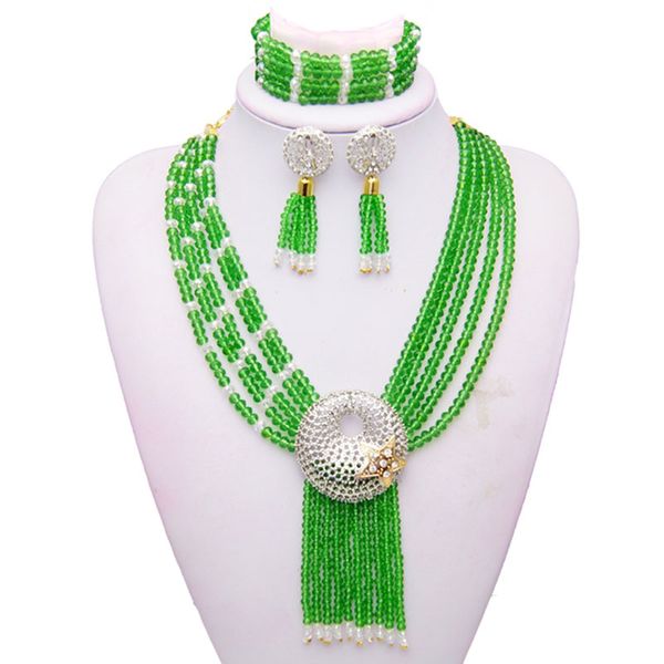 yulaili new green color african beads necklace stud earrings bracelet bridal jewelry sets for women nigerian wedding jewellery ing, Black
yulaili new green color african beads necklace stud earrings bracelet bridal jewelry sets for women nigerian wedding jewellery ing, Black