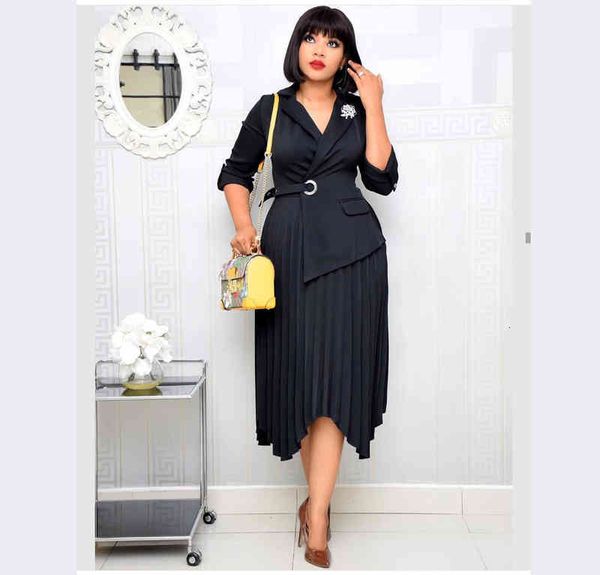Casual Dresses Women Elegant Blazer Pleated Irregular Length with Button Work Wear Office Ldies Modest Female Fashion Autumn 2022 J43S, Black;gray
Casual Dresses Women Elegant Blazer Pleated Irregular Length with Button Work Wear Office Ldies Modest Female Fashion Autumn 2022 J43S, Black;gray