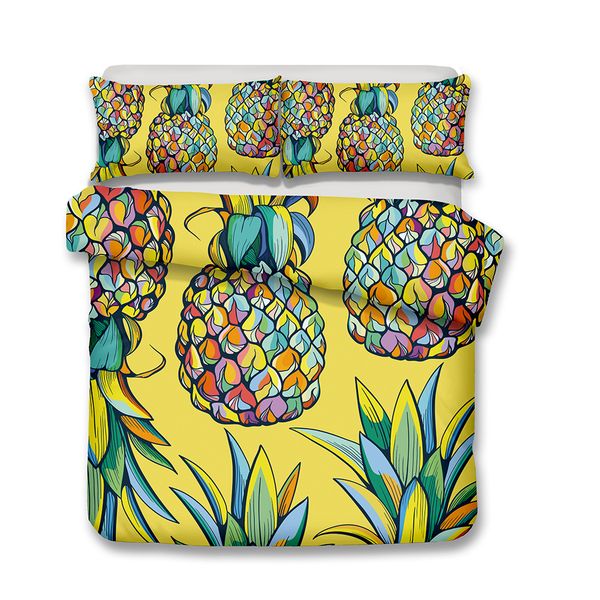 fruit pineapple print duvet cover set twin queen king size bedding set single double bed linen set soft home textiles
fruit pineapple print duvet cover set twin queen king size bedding set single double bed linen set soft home textiles