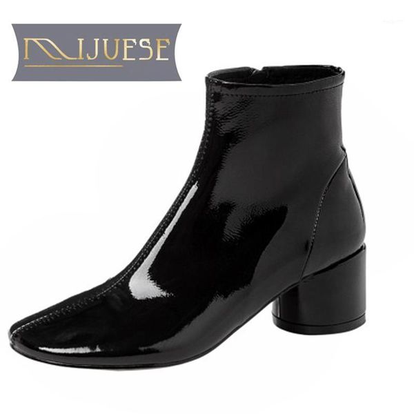boots mljuese 2021 women soft ankle patent leather zippers winter short plush round toe high heels women1, Black
boots mljuese 2021 women soft ankle patent leather zippers winter short plush round toe high heels women1, Black