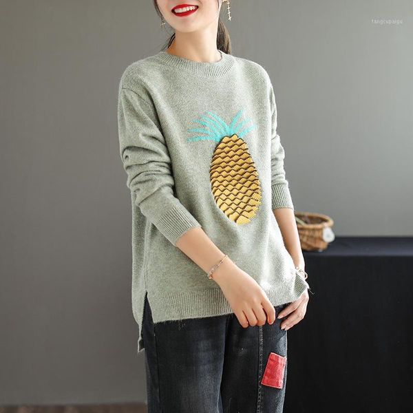 2020 spring sweater retro women knitting loose pullovers new ladies o-neck print casual all-match sweater female 1, White;black
2020 spring sweater retro women knitting loose pullovers new ladies o-neck print casual all-match sweater female 1, White;black