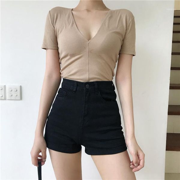 korean jeans shorts women high waist denim shorts feminino slim pockets jeans for ladies summer1, White;black
korean jeans shorts women high waist denim shorts feminino slim pockets jeans for ladies summer1, White;black