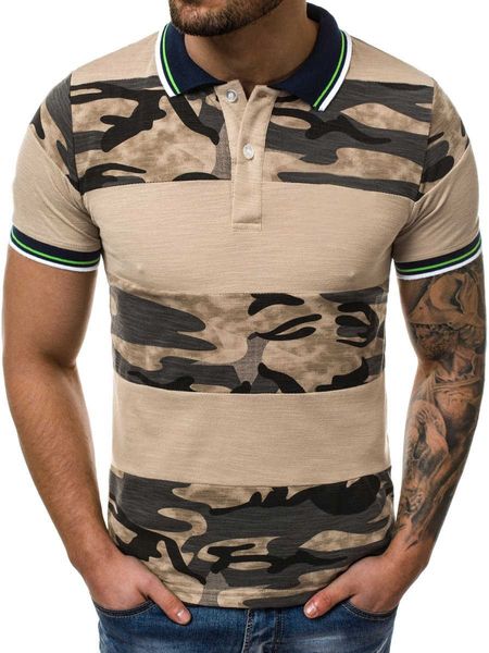2019 summer stitched t-shirt 3d digital printing camouflage european short sleeve men's polo shirt, White;black
2019 summer stitched t-shirt 3d digital printing camouflage european short sleeve men's polo shirt, White;black