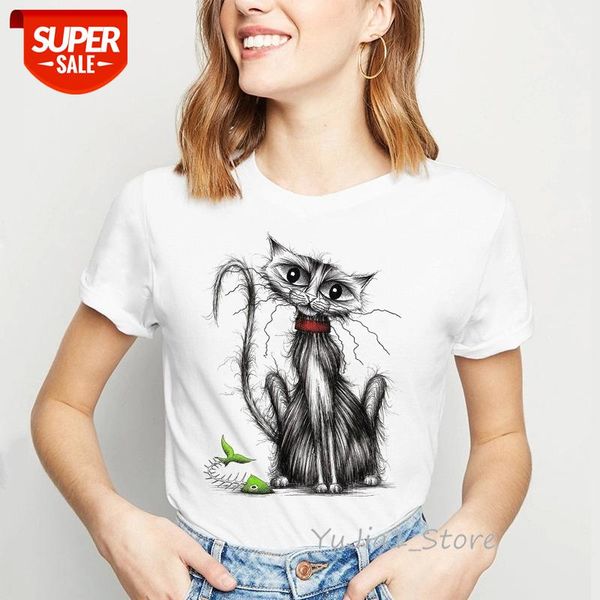 sketch cat and fish print funny t shirts women vintage t shirt animal print tshirt summer tee shirt femme aesthetic clothes #4x8y, White
sketch cat and fish print funny t shirts women vintage t shirt animal print tshirt summer tee shirt femme aesthetic clothes #4x8y, White