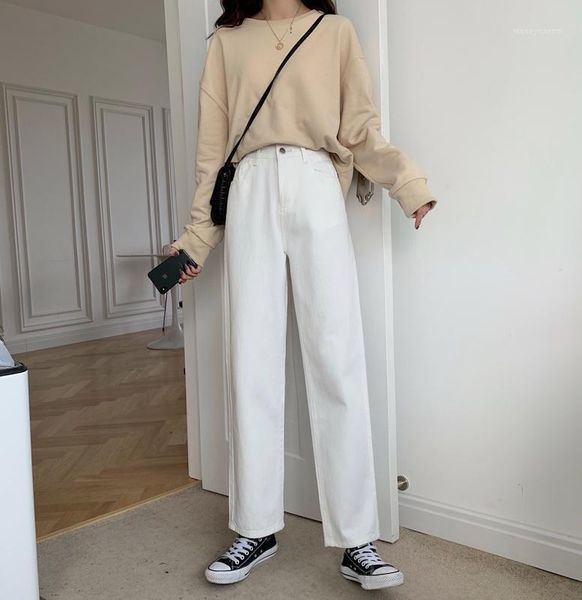 women's jeans 2021 autumn and winter all-match white retro korean loose high waist thin wide leg trousers women1, Blue
women's jeans 2021 autumn and winter all-match white retro korean loose high waist thin wide leg trousers women1, Blue