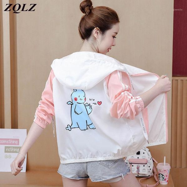 zqlz autumn jacket women 2020 new thin windbreaker outwear female coat cartoon print casual fashion hooded jackets womens1, Black;brown
zqlz autumn jacket women 2020 new thin windbreaker outwear female coat cartoon print casual fashion hooded jackets womens1, Black;brown