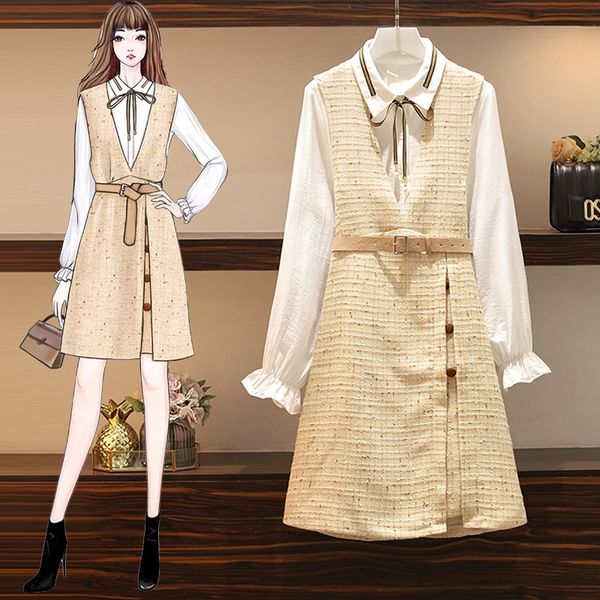 oversized women's 2020 early autumn new style young shirt fat mm shirt loose dress two piece set of autumn dress tegwg, Gray
oversized women's 2020 early autumn new style young shirt fat mm shirt loose dress two piece set of autumn dress tegwg, Gray