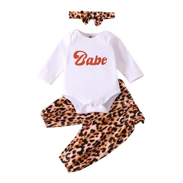 autumn toddler infant newborn baby boy girl clothes set long sleeve bodysuit leopard long pant headband clothing outfits, White
autumn toddler infant newborn baby boy girl clothes set long sleeve bodysuit leopard long pant headband clothing outfits, White