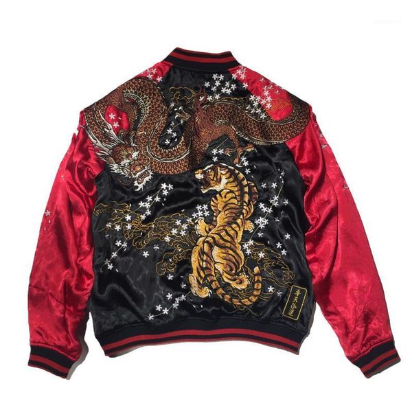 men's jackets men's yokosuka reversible jacket embroidered dragon tiger baseball uniform street fashion plus size coats l1, Black;brown
men's jackets men's yokosuka reversible jacket embroidered dragon tiger baseball uniform street fashion plus size coats l1, Black;brown