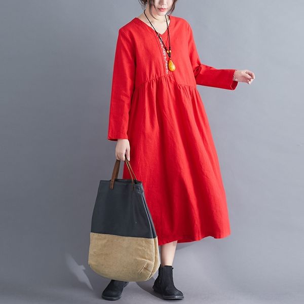 xxki2 early autumn 2020 new thin dress embroidery loose show solid cotton hemp large size long dressembroidered sleeve color literature and, Black;gray
xxki2 early autumn 2020 new thin dress embroidery loose show solid cotton hemp large size long dressembroidered sleeve color literature and, Black;gray