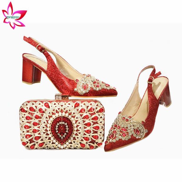 red color new arrivals elegant summer women party shoes and bag set for party nigeriain style high heel sandals and bag set, Black
red color new arrivals elegant summer women party shoes and bag set for party nigeriain style high heel sandals and bag set, Black