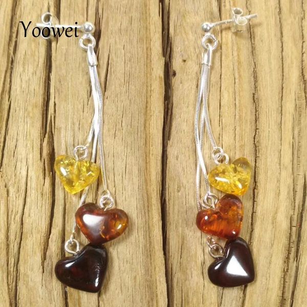 yoowei brand women amber earrings supplies genuine baltic amber female jewelry s925 silver drop dangling heart earring wholesale
yoowei brand women amber earrings supplies genuine baltic amber female jewelry s925 silver drop dangling heart earring wholesale