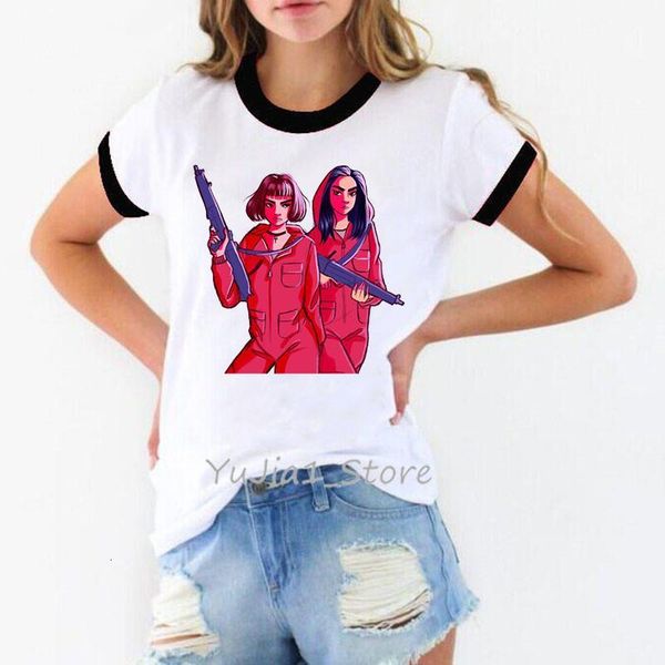 new money heist tshirt the house of paper la casa de papel camiseta t shirt women summer casual dali mask casa de papel t-shirt, White
new money heist tshirt the house of paper la casa de papel camiseta t shirt women summer casual dali mask casa de papel t-shirt, White