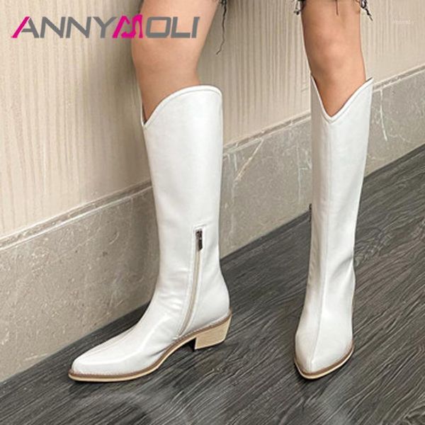 boots annymoli western women real leather mid heel knee high pointed toe long zip block lady shoes autumn beige1, Black
boots annymoli western women real leather mid heel knee high pointed toe long zip block lady shoes autumn beige1, Black